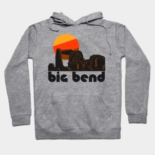 Retro Big Bend ))(( Tourist Souvenir National Park Design Hoodie